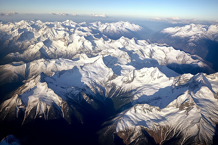 空中的雪域高原高清图片