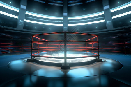 拳击比赛竞技场背景图片