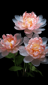 鲜艳的牡丹花背景图片