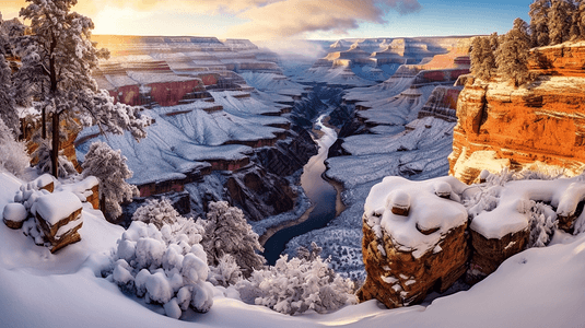 大峡谷冬季之美图片
