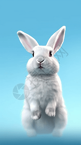可爱的宠物兔子背景图片