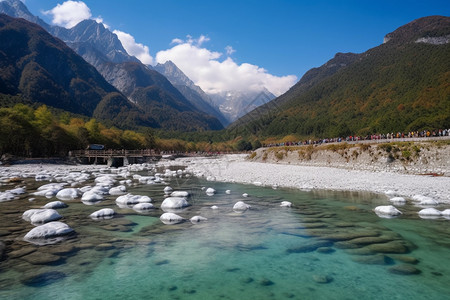 玉龙雪山的美丽景观图片