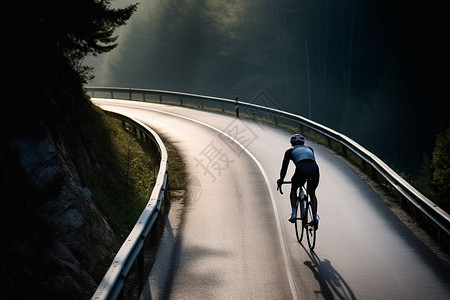 公路上的人公路上骑行的人背景