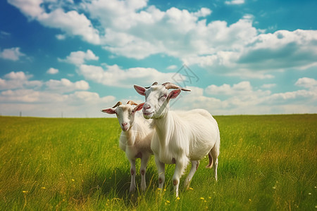 夏天草原上的羊群图片