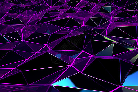 几何紫色结构图片