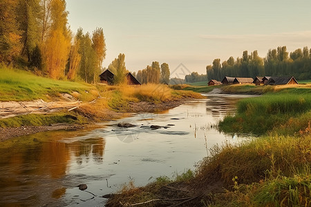 俄罗斯北部的河流图片