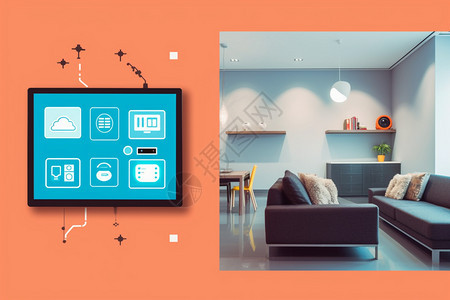 互联网远程控制家居背景图片