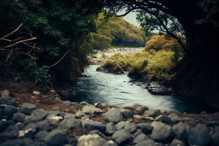 缓慢的河流图片