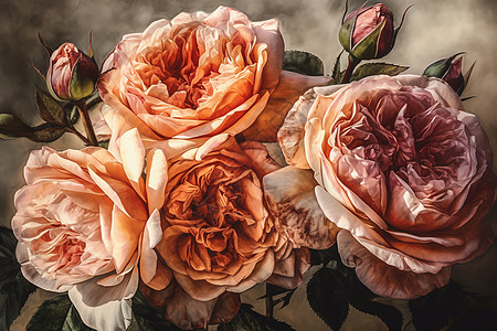 粉色美丽的玫瑰花图片