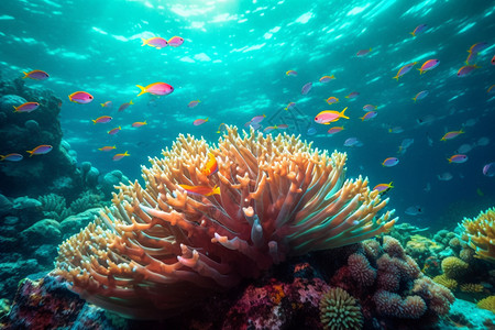 神秘的海底珊瑚图片
