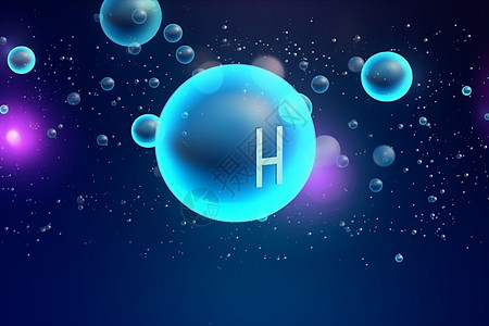 氢气概念气泡图片