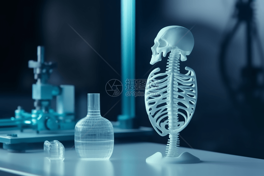 3D医疗骨架模型图片