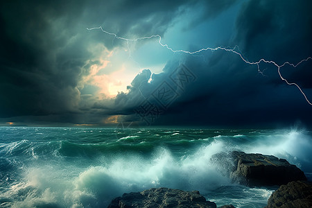 海洋与雷霆图片