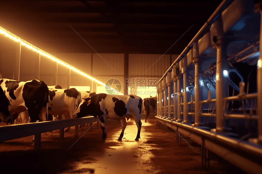智能奶牛养殖场图片
