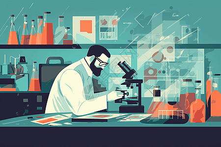 正在实验的病理学家图片