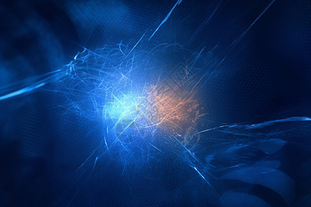 合成的蓝色激光科技感图片