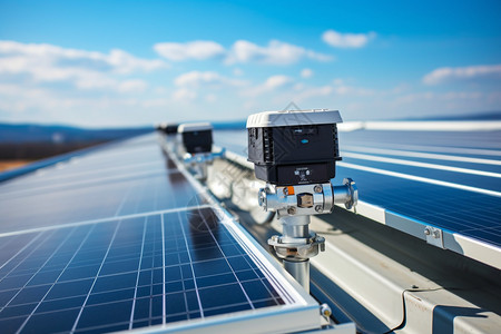 太阳能光伏上的监测设备图片