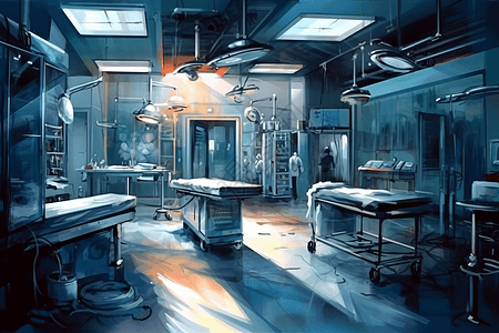 明亮亮堂的手术室图片