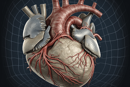 人类心脏的解剖示意图图片