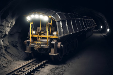 挖煤的运输汽车高清图片