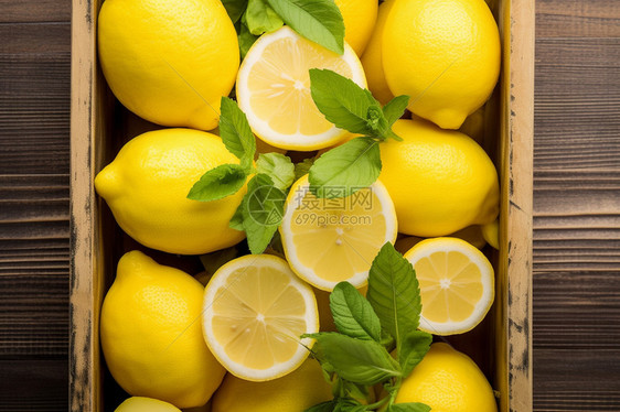 健康成熟的柠檬图片