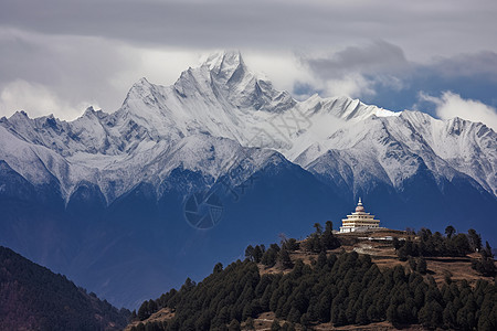 最高的雪山图片