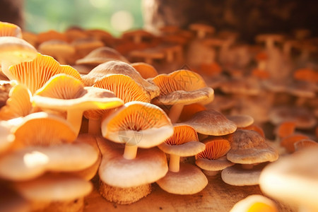 种植的蘑菇图片
