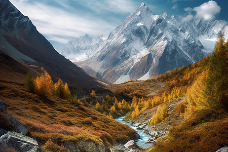 风景如画的山川景观图片