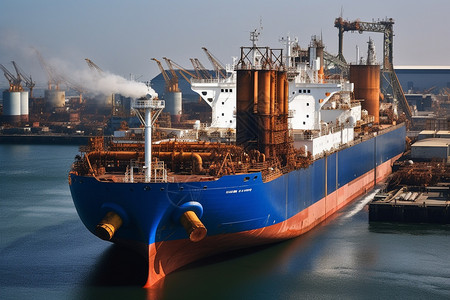 船舶制造商业贸易轮渡背景