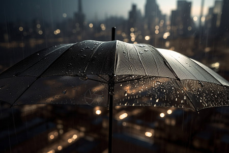 剪纸花纹漂亮的雨伞背景