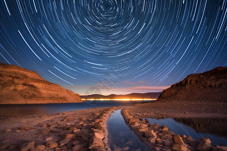 户外星径风景图片