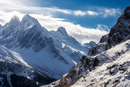 宏伟的玉龙雪山背景