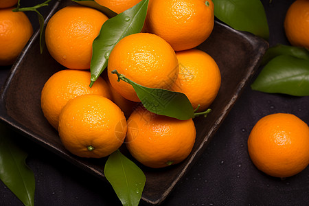 美味多汁的橘子高清图片