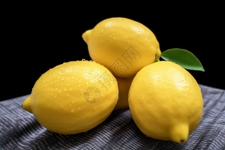 新鲜的黄色柠檬图片