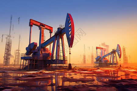 大型石油钻井设备高清图片