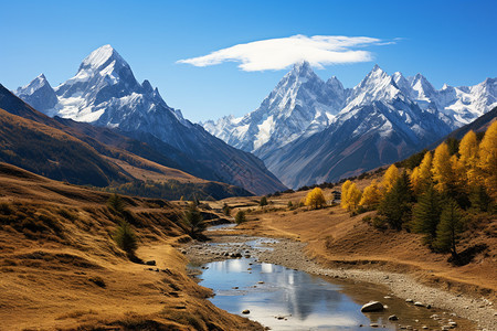 美丽的山峰图片