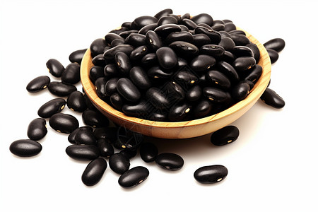 健康的黑豆背景图片