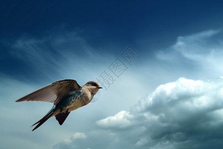 春天燕子飞在空中的燕子背景