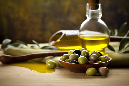 营养的橄榄油图片