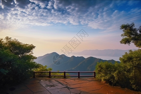 秋天的山脉背景图片