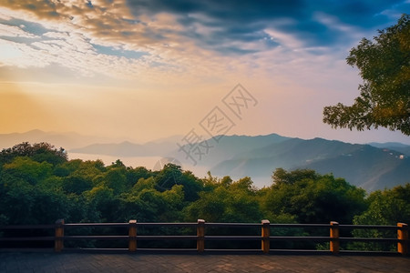 秋天的风景背景图片