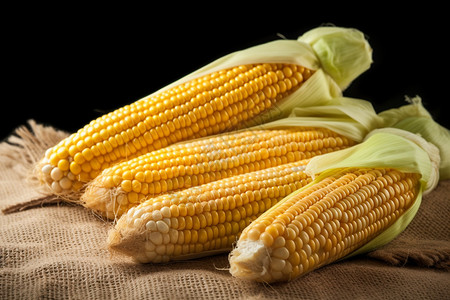 玉米棒蔬菜背景图片
