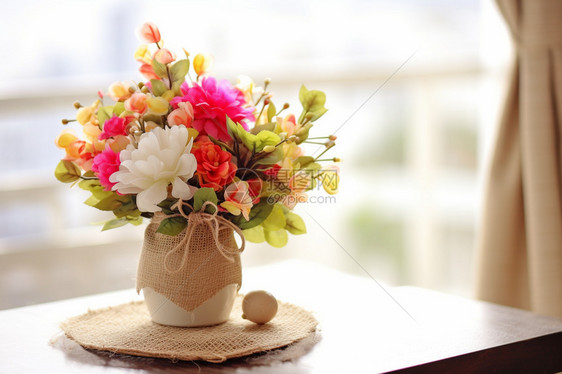 花瓶里美丽的花图片
