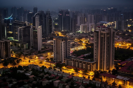 夜晚的户外建筑图片