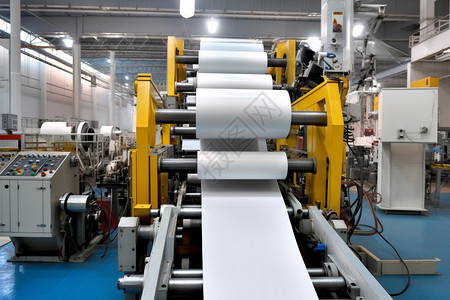 工厂内塑料包装制造机械图片