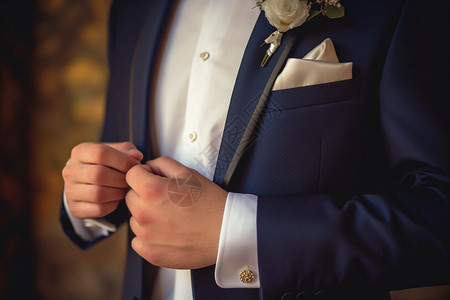 婚礼男士西装服饰图片