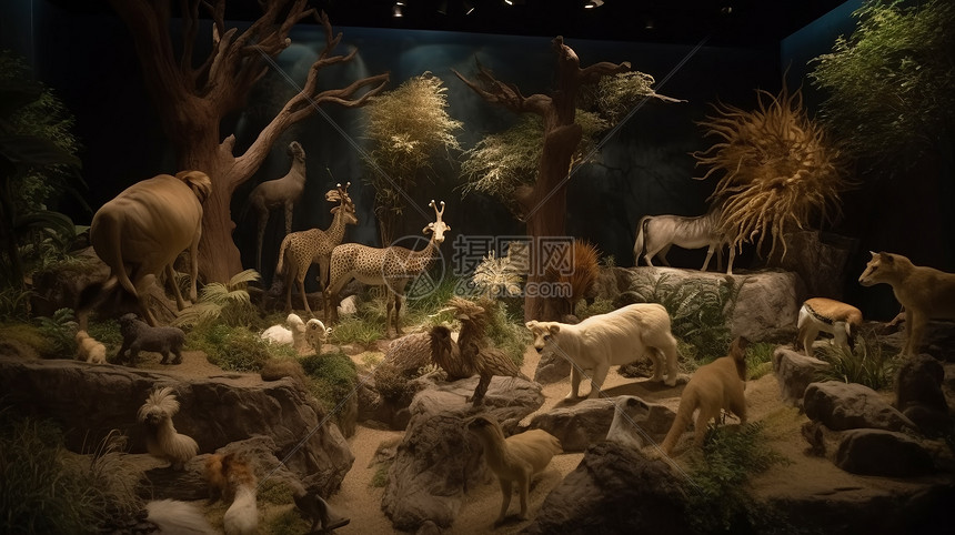 科学博物馆野生动物展览图片
