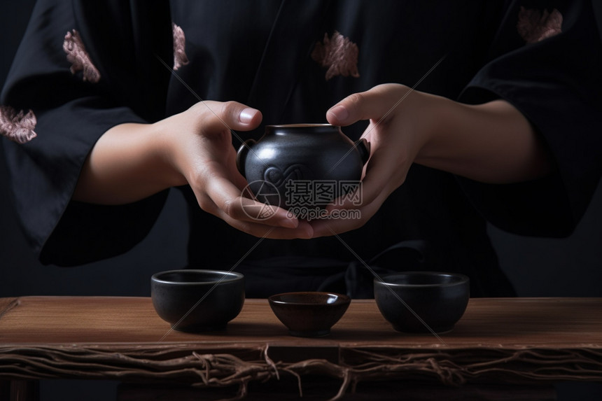 传统东方品茶文化图片