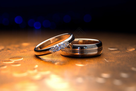 结婚戒指背景图片