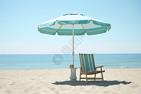 沙滩伞的阴影图片
